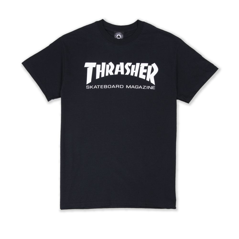 Thrasher Logo T-Shirt (Black/White) - Consortium.
