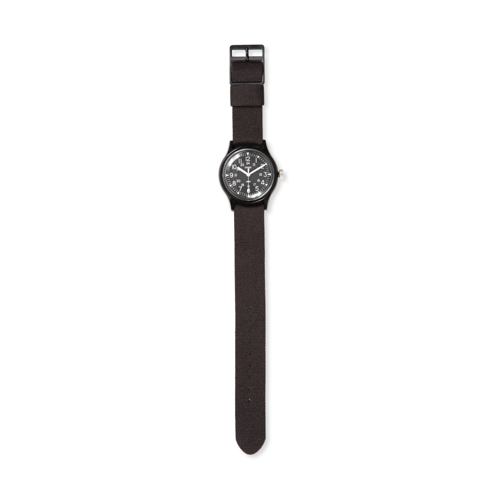 Timex Camper MK1 36mm Resin with Nylon Strap Watch (Black/Black Dial)