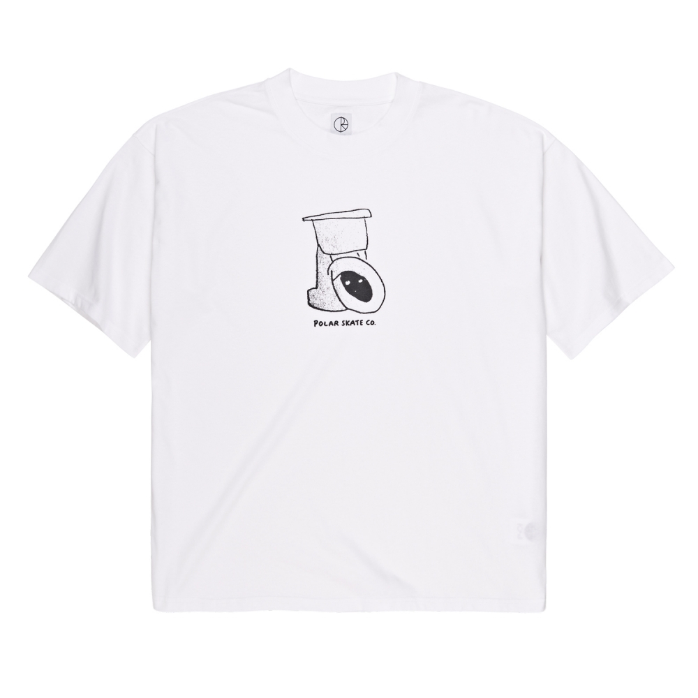 Polar Skate Co. Toilet Surf T-Shirt (White)