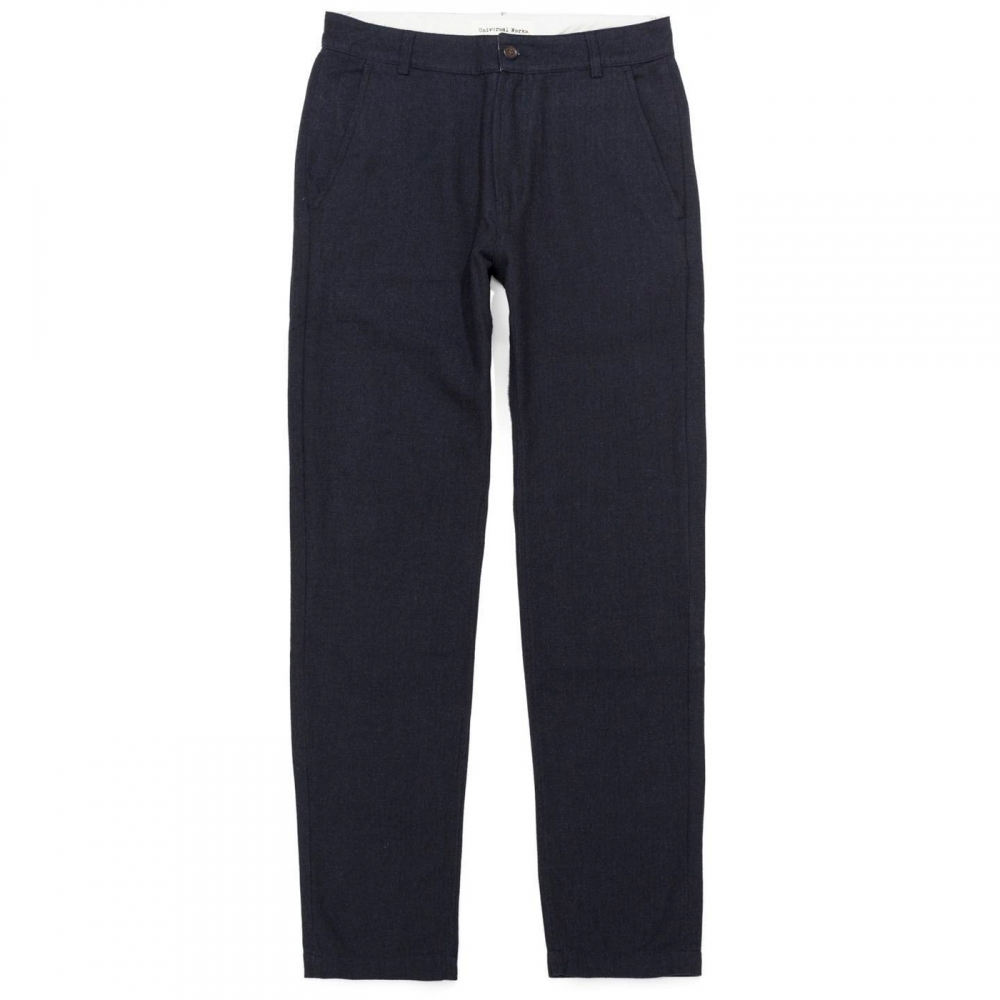 Universal Works Aston Pant (Navy Penny Wool)
