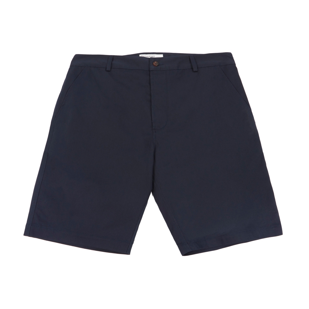 Universal Works Deck Shorts (Navy Cotton Twill)