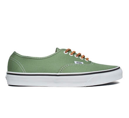 Vans Authentic Bushed Twill (Shale Green/True White)