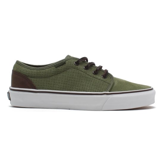 Vans California 106 Vulcanized Shoes (Bronze Green Perf Suede)