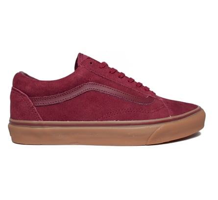 vans gumsole maroon