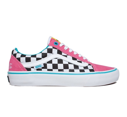 white and pink vans or blue and grey