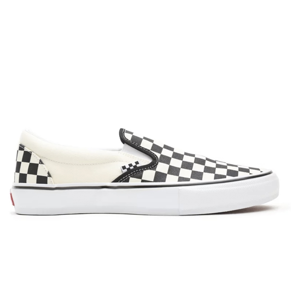 Vans Skate Checkerboard Classics Slip-On (Black/Off White)
