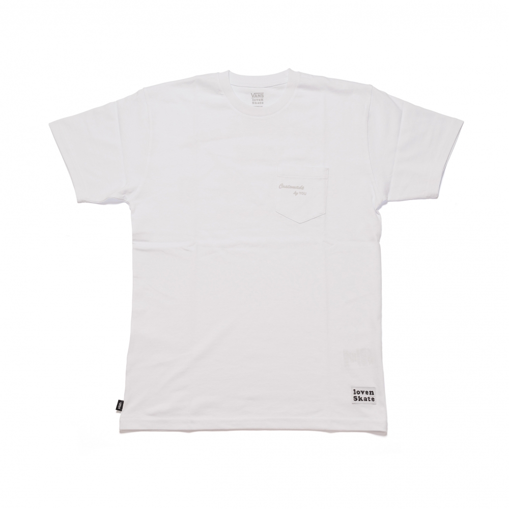 Vans Skate x Lovenskate Pen Pocket T-Shirt 'Customade by You' (White)