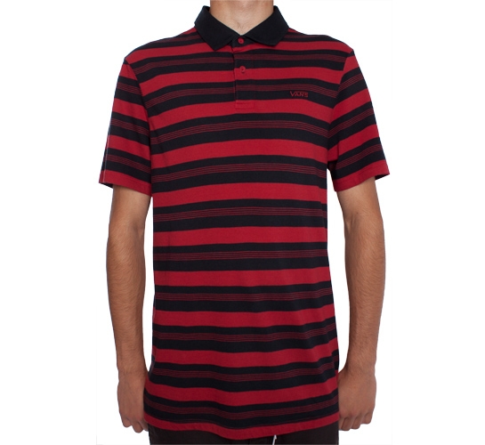 Vans Barno Polo Shirt (Rio Red)