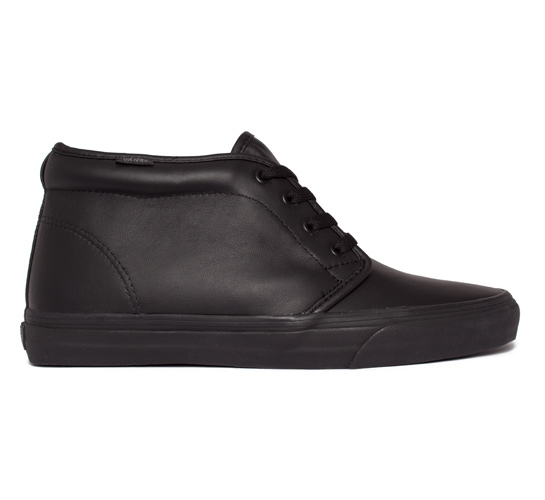 Vans Chukka Boot Italian Leather (Black/Black) - Consortium.