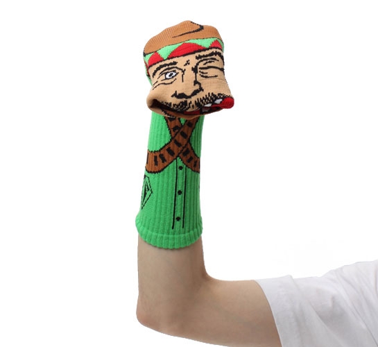 Volcom Men's Socks - Bandito Sock Puppets (Green)