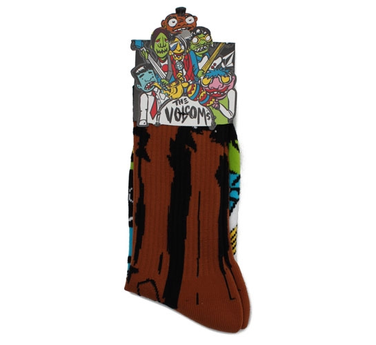 Volcom Men's Socks - The Volcoms Sock Puppets (Lime)