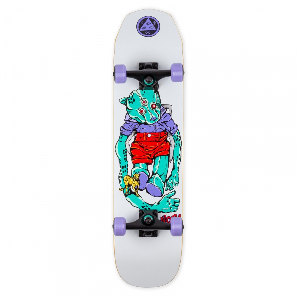 Welcome Nora Vasconcellos Teddy Wicked Princess Complete Skateboard 7.75" (White)