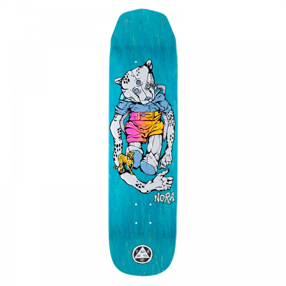 Welcome Nora Vasconcellos Teddy Wicked Princess Skateboard Deck 8.125" (Grey/Various Wood Stains)