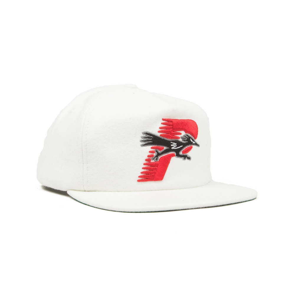 Palace Roadrunner Snapback Cap (White)