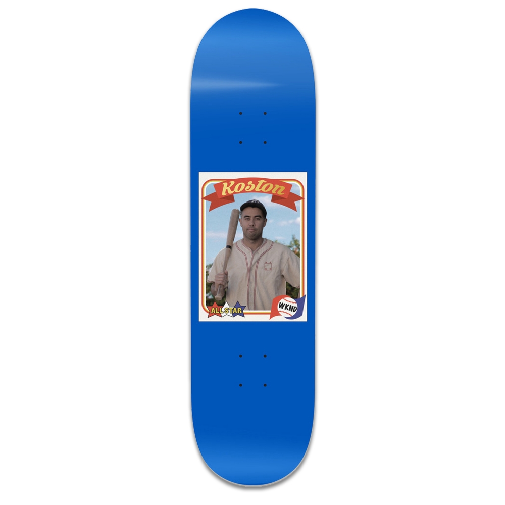 WKND Skateboards Eric Koston Collectors Card Skateboard Deck 8.38"