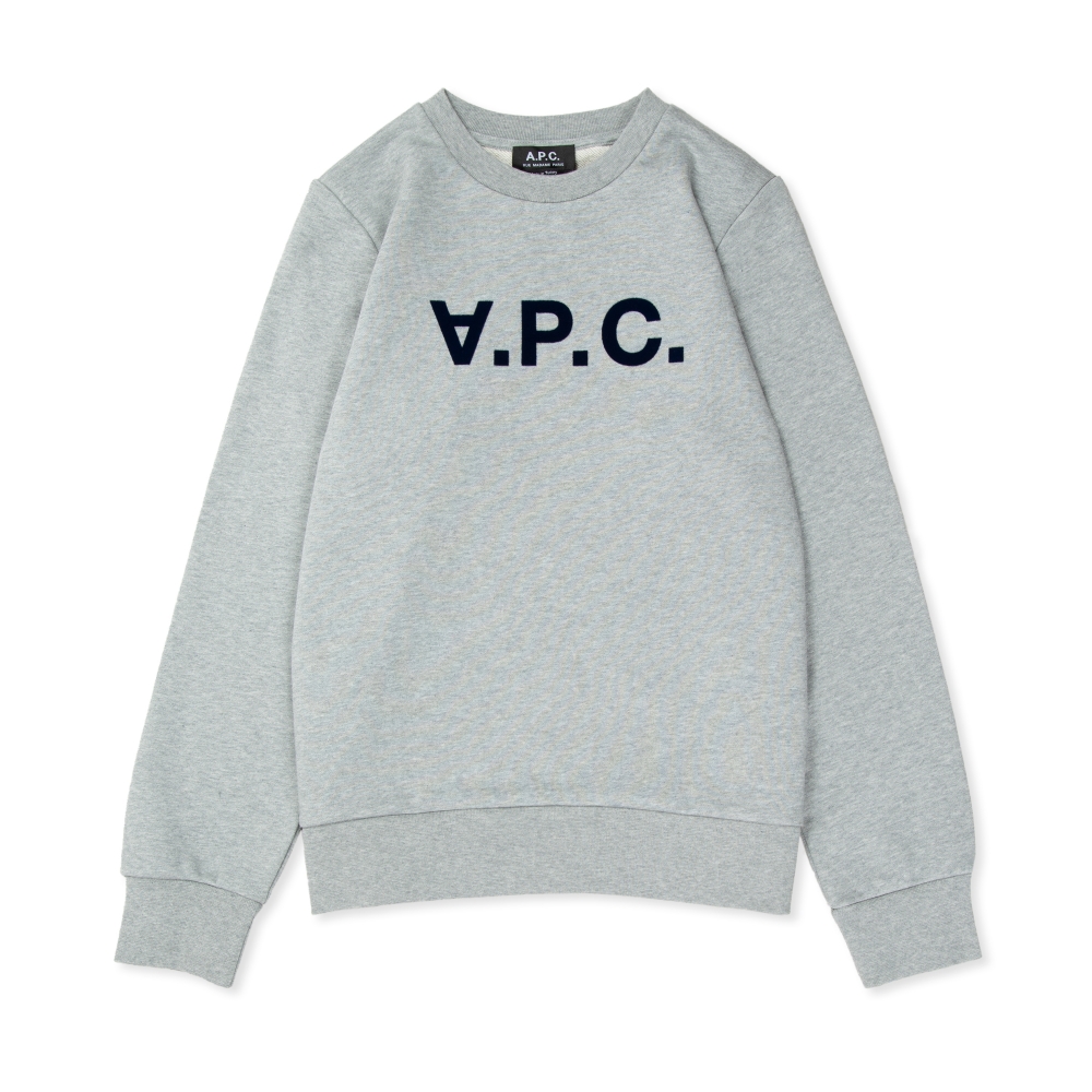 Women's A.P.C. Viva Crew Neck Sweatshirt (Heather Grey)