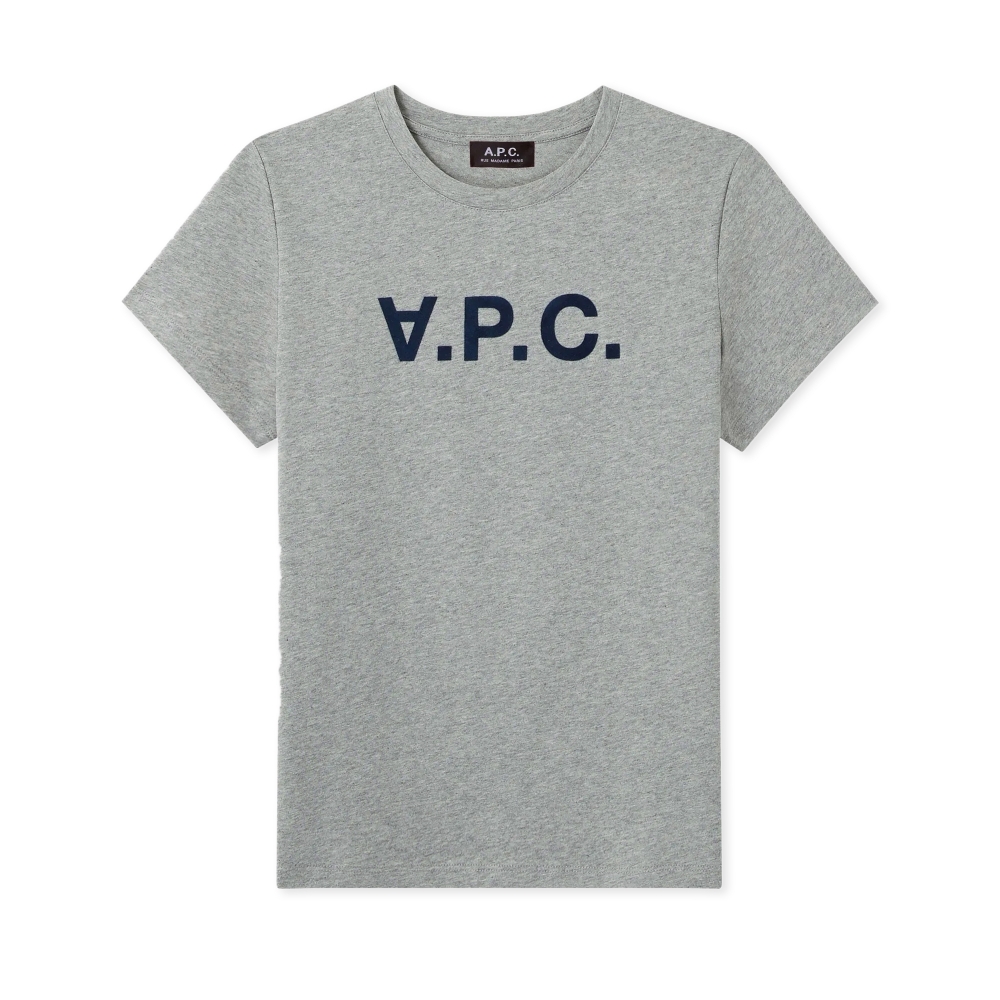 Women's A.P.C. VPC T-Shirt (Heather Grey) - COEMV-F26944 PLB - Consortium