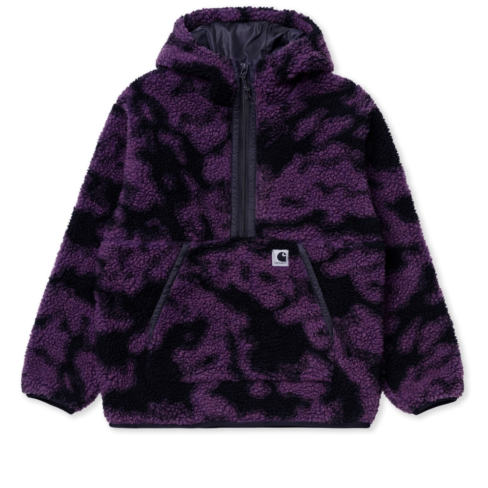 Women's Carhartt WIP Hooded Loon Fleece Liner (Camo Blur, Purple)