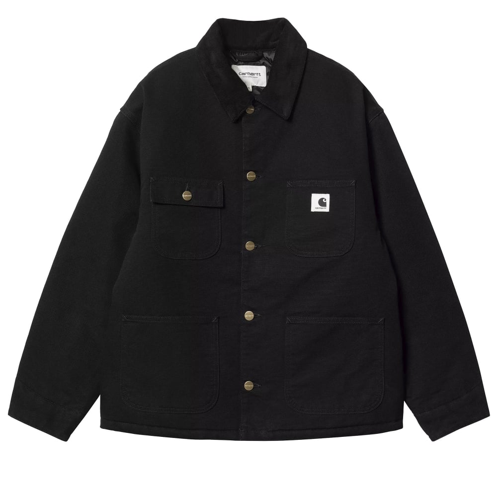 Women's Carhartt WIP OG Michigan Coat (Black/Black Rinsed)