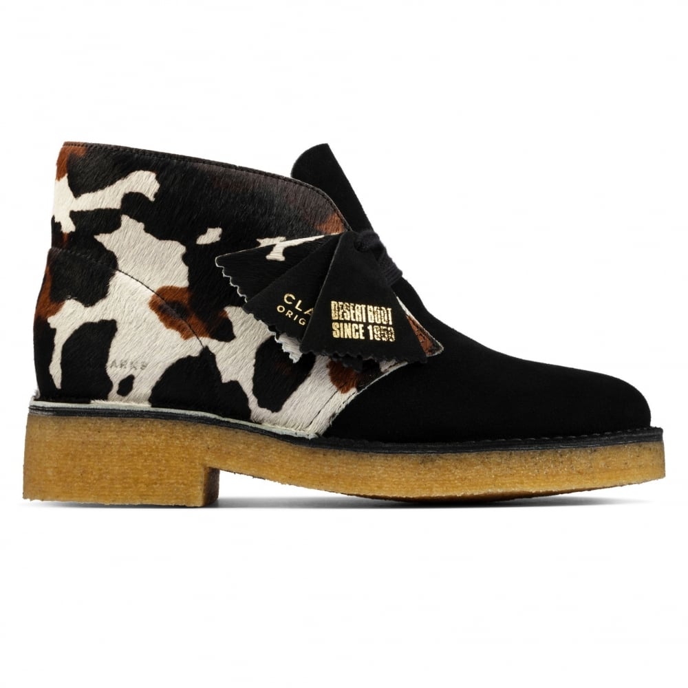 Women's Clarks Originals Desert Boot 221 (Cow Print)