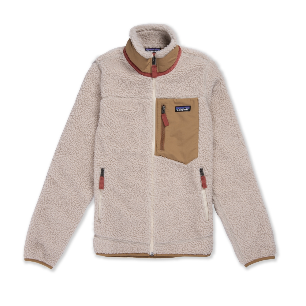 Women's Patagonia Classic Retro-X Fleece Jacket (Natural w/Nest Brown)