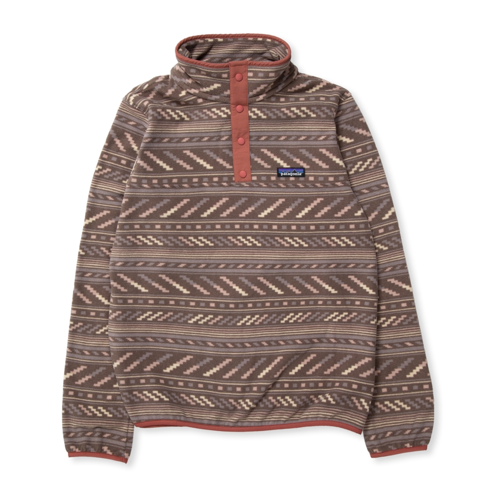 Women's Patagonia Micro D Snap-T Fleece Pullover (Bergy Bits: Furry Taupe)