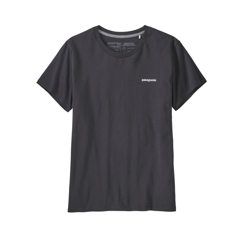 Women's Patagonia P-6 Mission Organic T-Shirt (Ink Black)