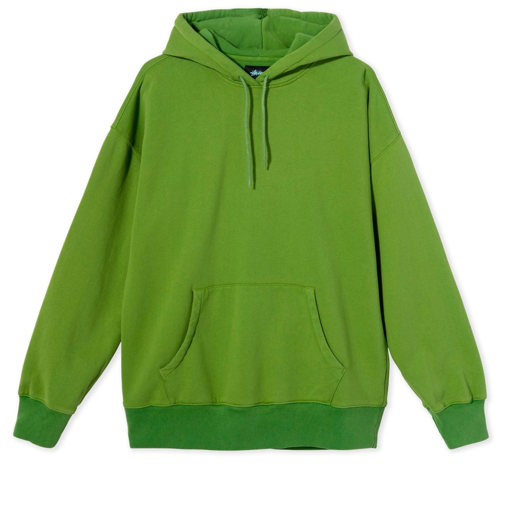Women's Stussy Slant Fleece Pullover Hooded Sweatshirt (Green)