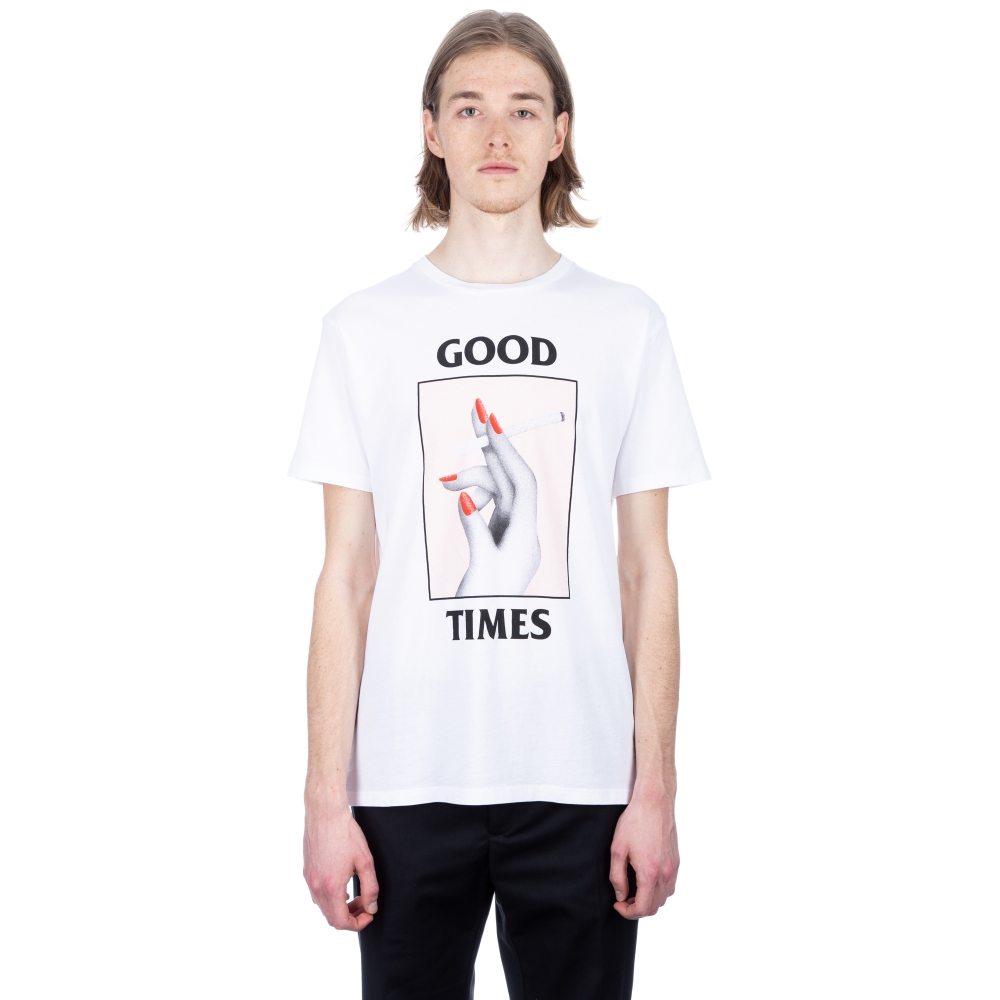 Wood Wood Good Times T-Shirt (Bright White)