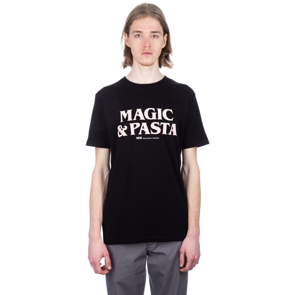 Wood Wood Magic & Pasta T-Shirt (Black)