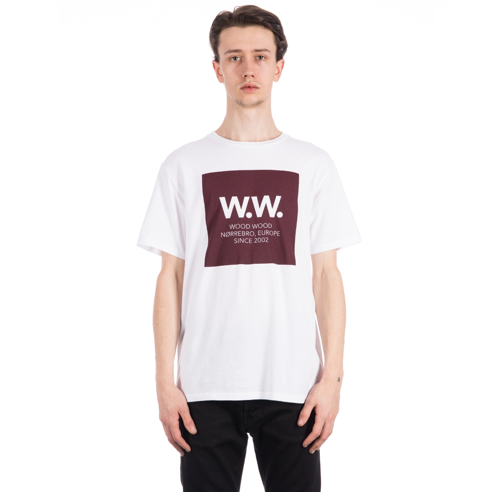 Wood Wood WW Square T-Shirt (White)