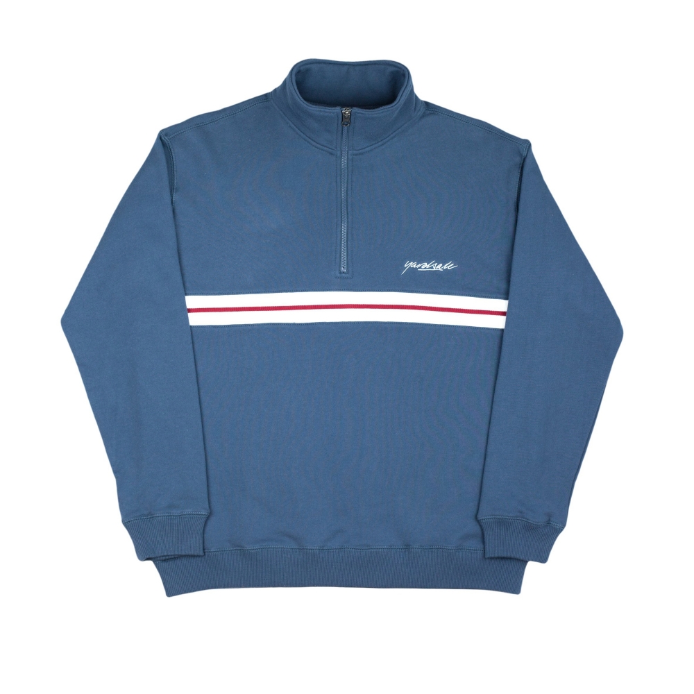 Yardsale Blair Quarter Zip Sweatshirt (Marine Blue)