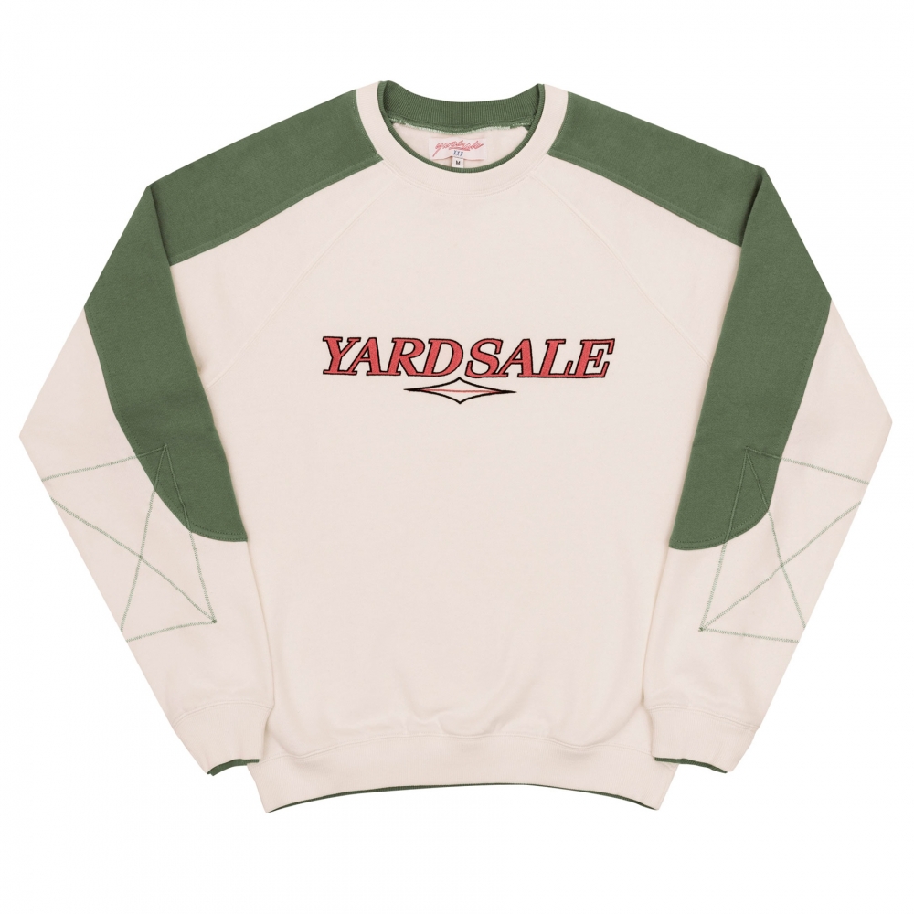 Yardsale Club Crew Neck Sweatshirt (White/Green)