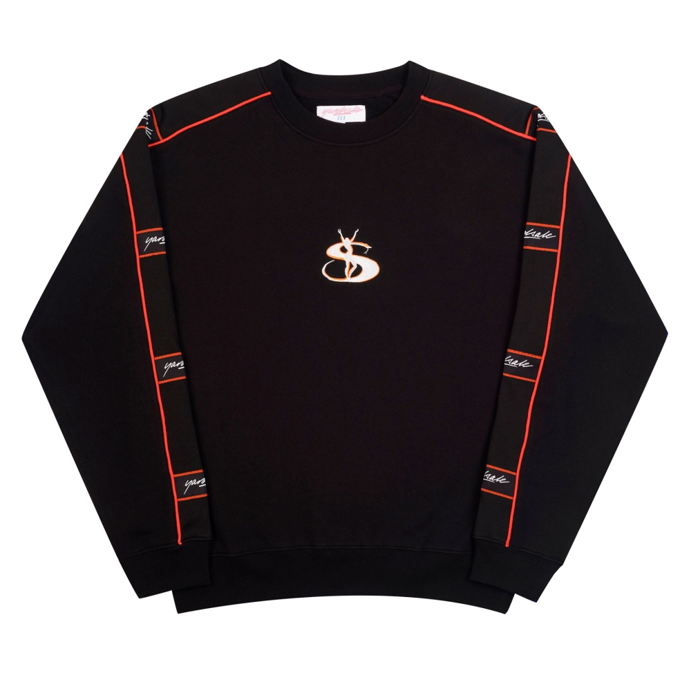 Yardsale Club Phantasy Crew Neck Sweatshirt (Black/Salamander)