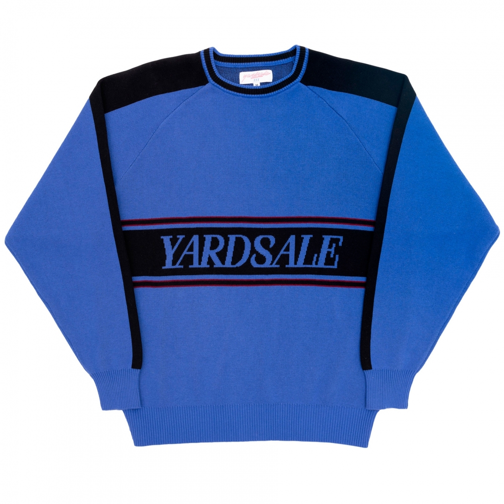 Yardsale Diamond Knit Crew Neck (Blue/Black)