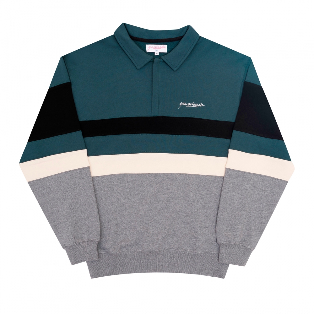 Yardsale Dub Quarter Zip Sweatshirt (Green/Black/Cream)
