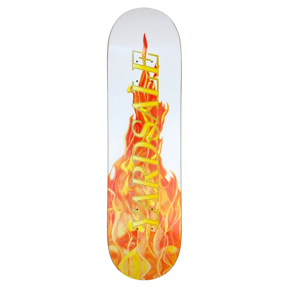 Yardsale Fuego Skateboard Deck 8.5" (White)