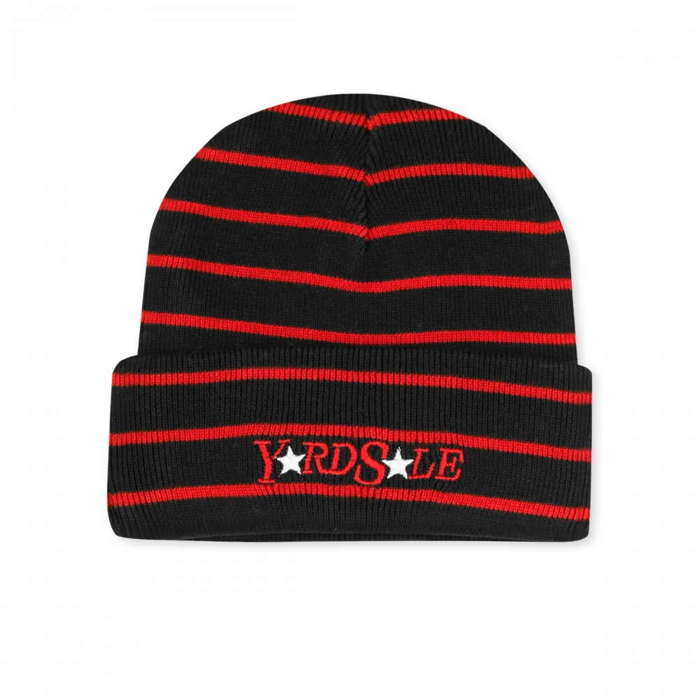 Yardsale Magic Stripe Beanie (Black/Red)