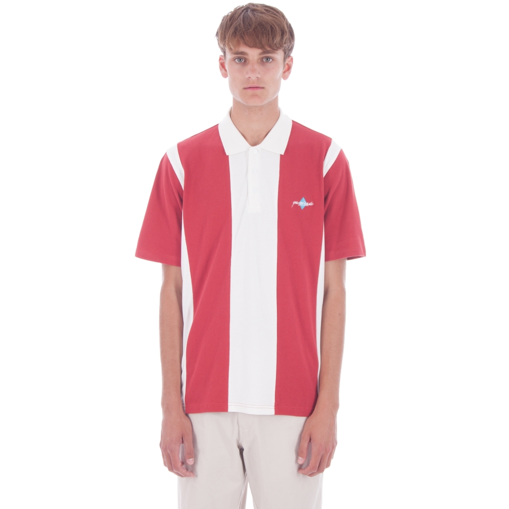 Yardsale Quartz Polo Shirt (Red/White)