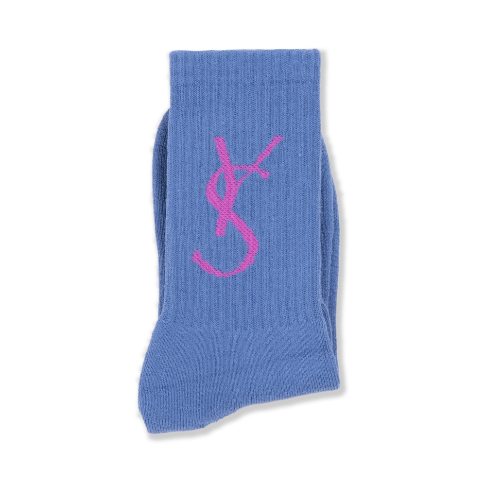 Yardsale Script Socks (Blue)