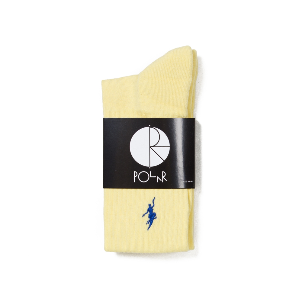 Polar Skate Co. No Comply Sport Socks (Pastel Yellow)