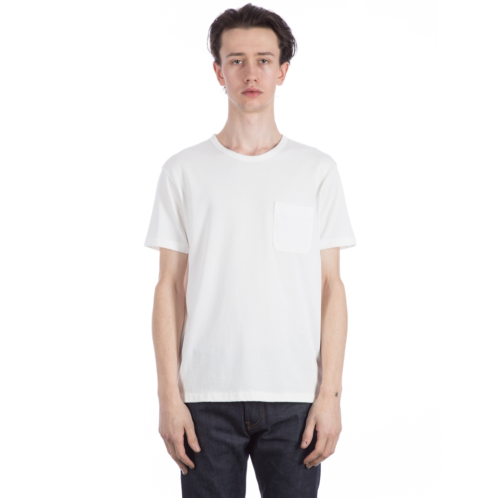 YMC Perforated Pocket T-Shirt (White)