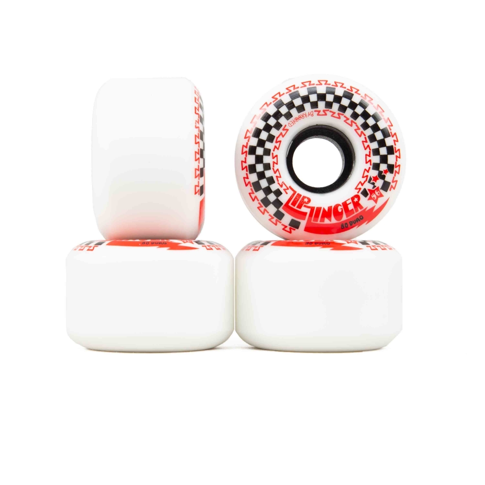Zip Zinger by Krooked Cruiser 80D Skateboard Wheels 56mm (White)