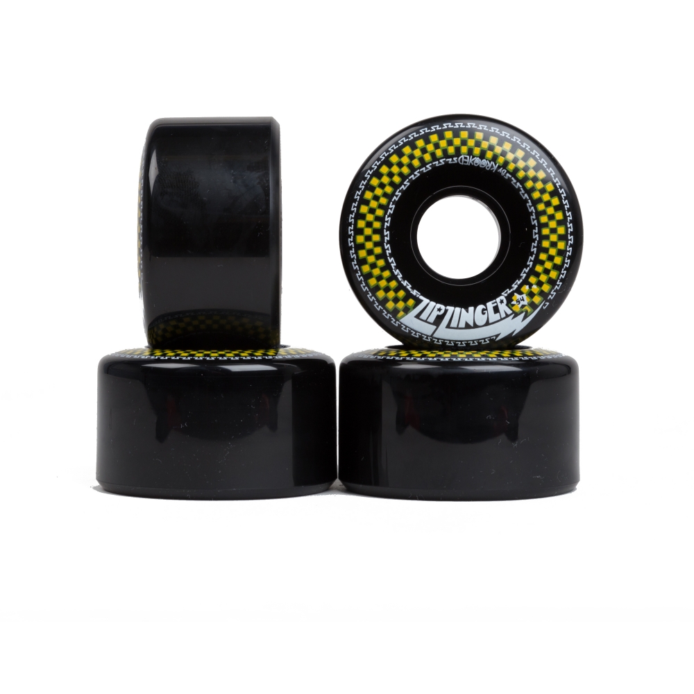 Zip Zinger Cruiser Skateboard Wheels 54mm (Black)