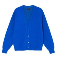 Blue shaggy cardigan hotsell
