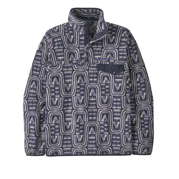 Patagonia Lightweight Synchilla Snap-T Pullover Fleece (Flow: Sunken Blue)