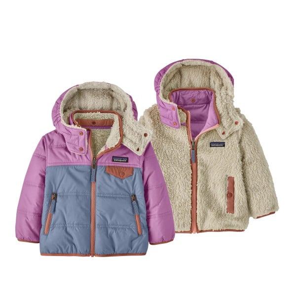 Baby Patagonia Reversible Tribbles Hoody (Barnacle Blue)