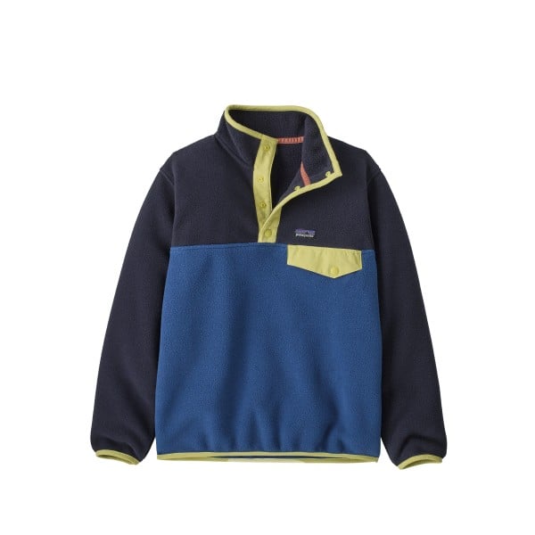 Kids' Patagonia Lightweight Synchilla Snap-T Fleece Pullover (Clement Blue)