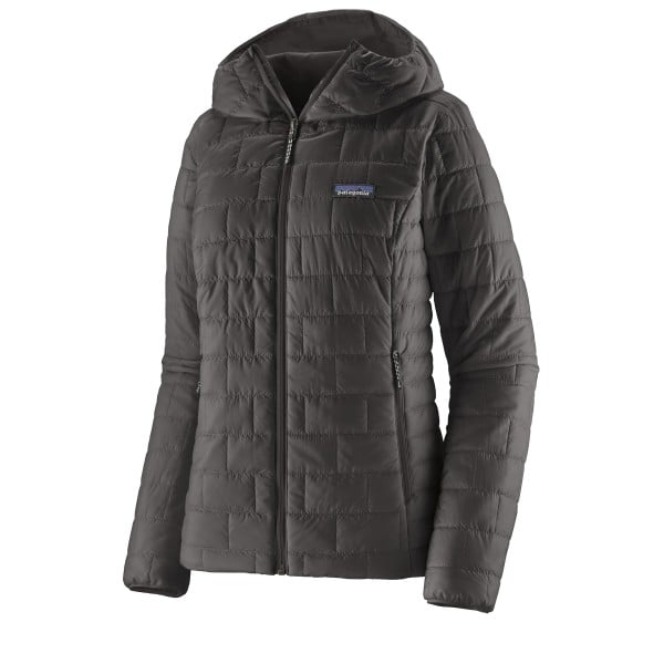 Women's Patagonia Nano Puff Hooded Jacket (Black)