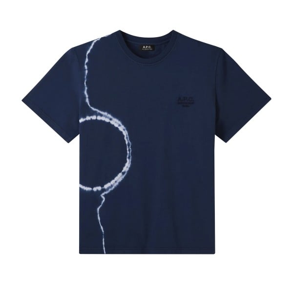 A.P.C. Raymond Tie & Die T-Shirt (Indigo)